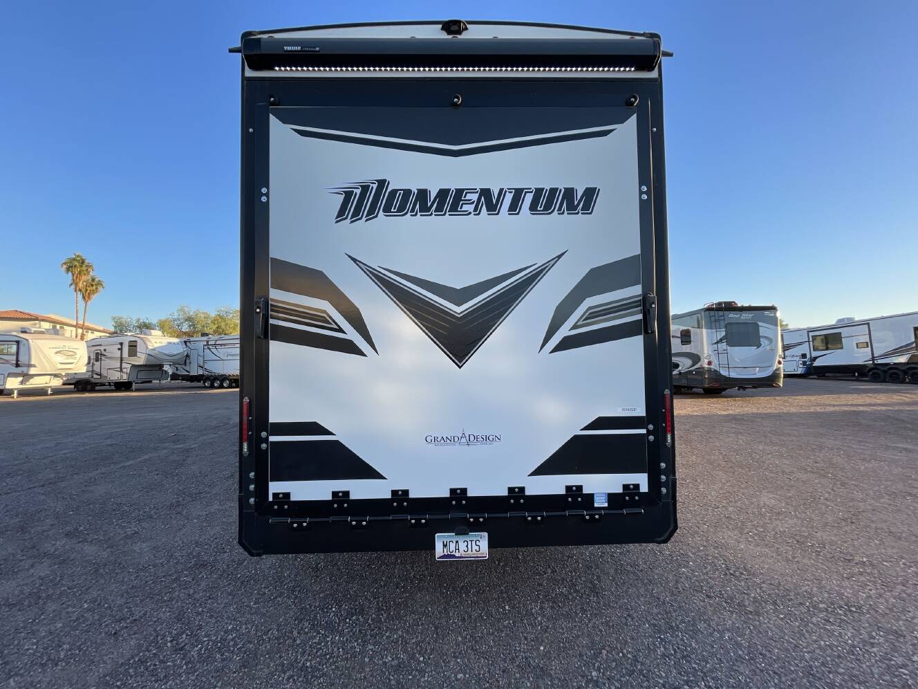 A photo of this 2023 Grand Design MOMENTUM 410TH
