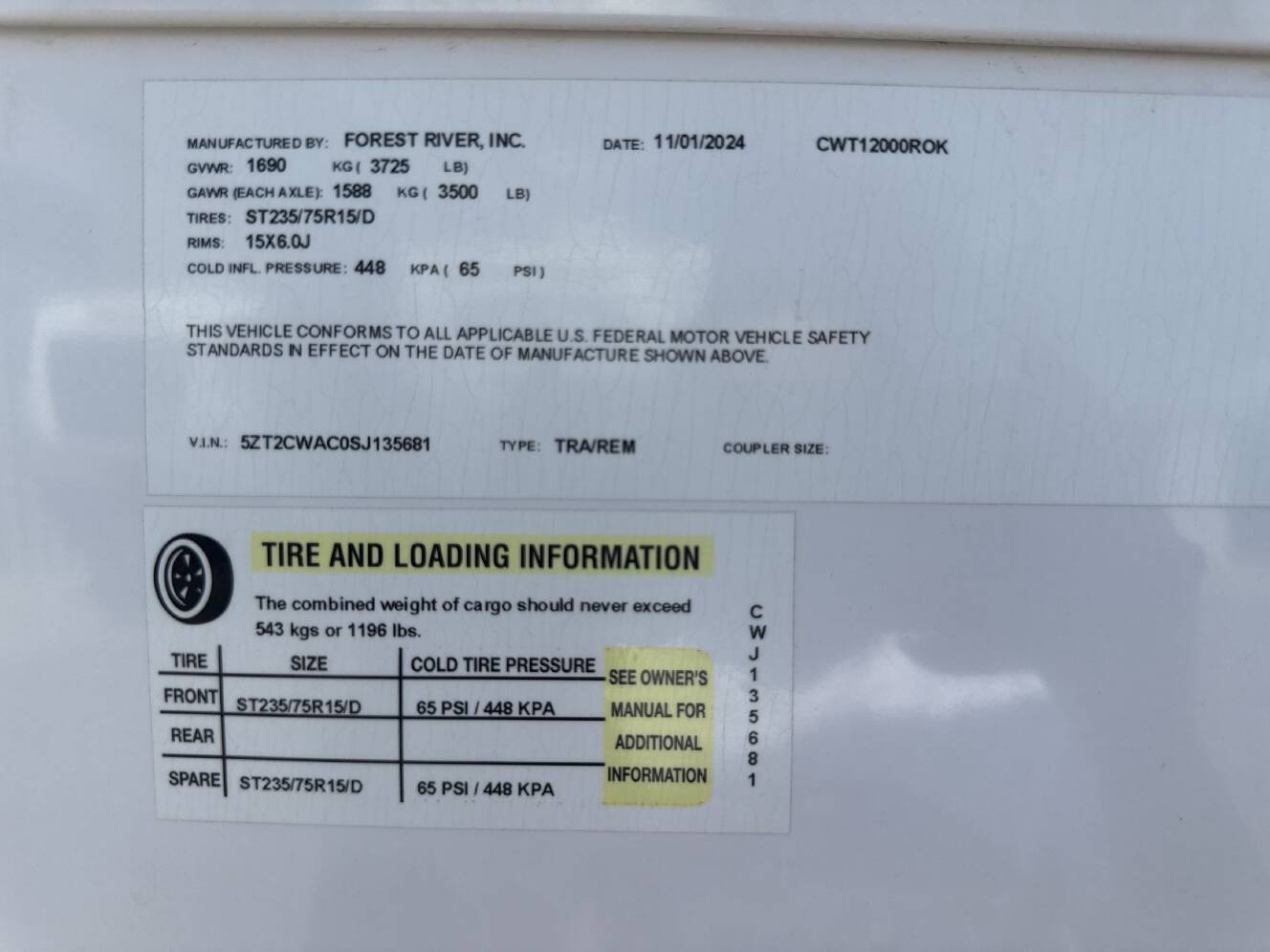 A photo of this 2025 Coachmen CLIPPER 12000ROK
