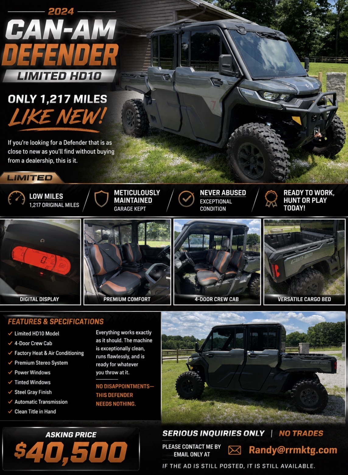 2024 Can-Am DEFENDER DPS HD10 Other ATV