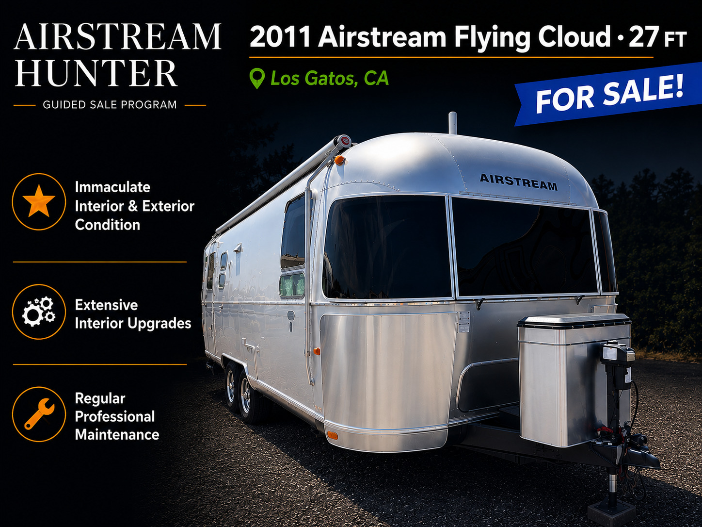 2011 Airstream FLYING CLOUD 27FB QUEEN in los gatos CA