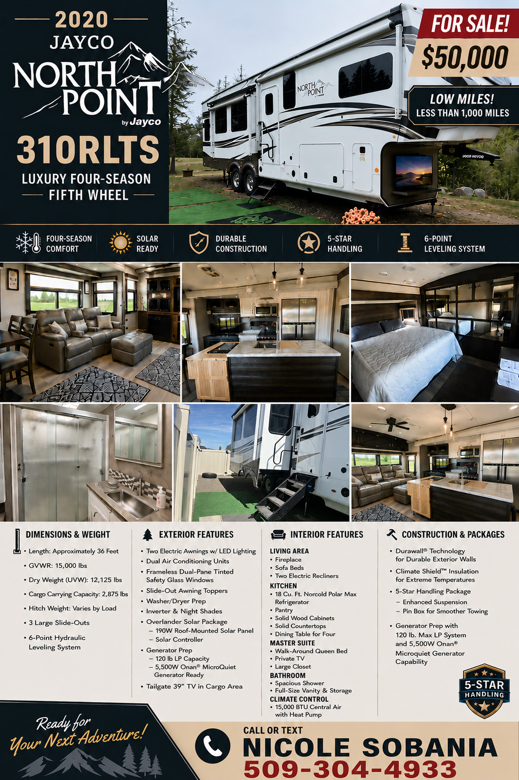 2020 Jayco NORTH POINT 310RLTS RV