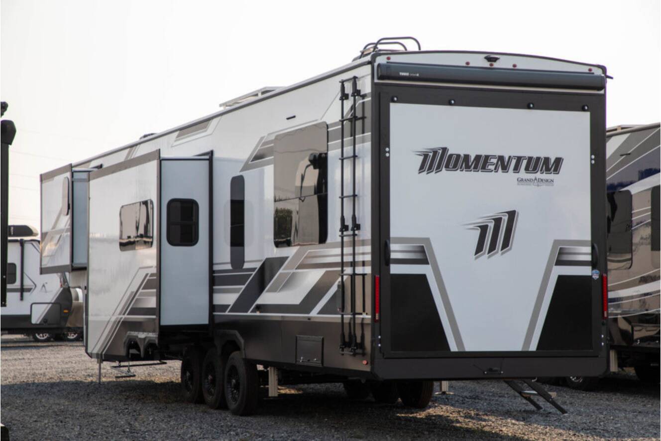 A photo of this 2026 Grand Design MOMENTUM 395MS