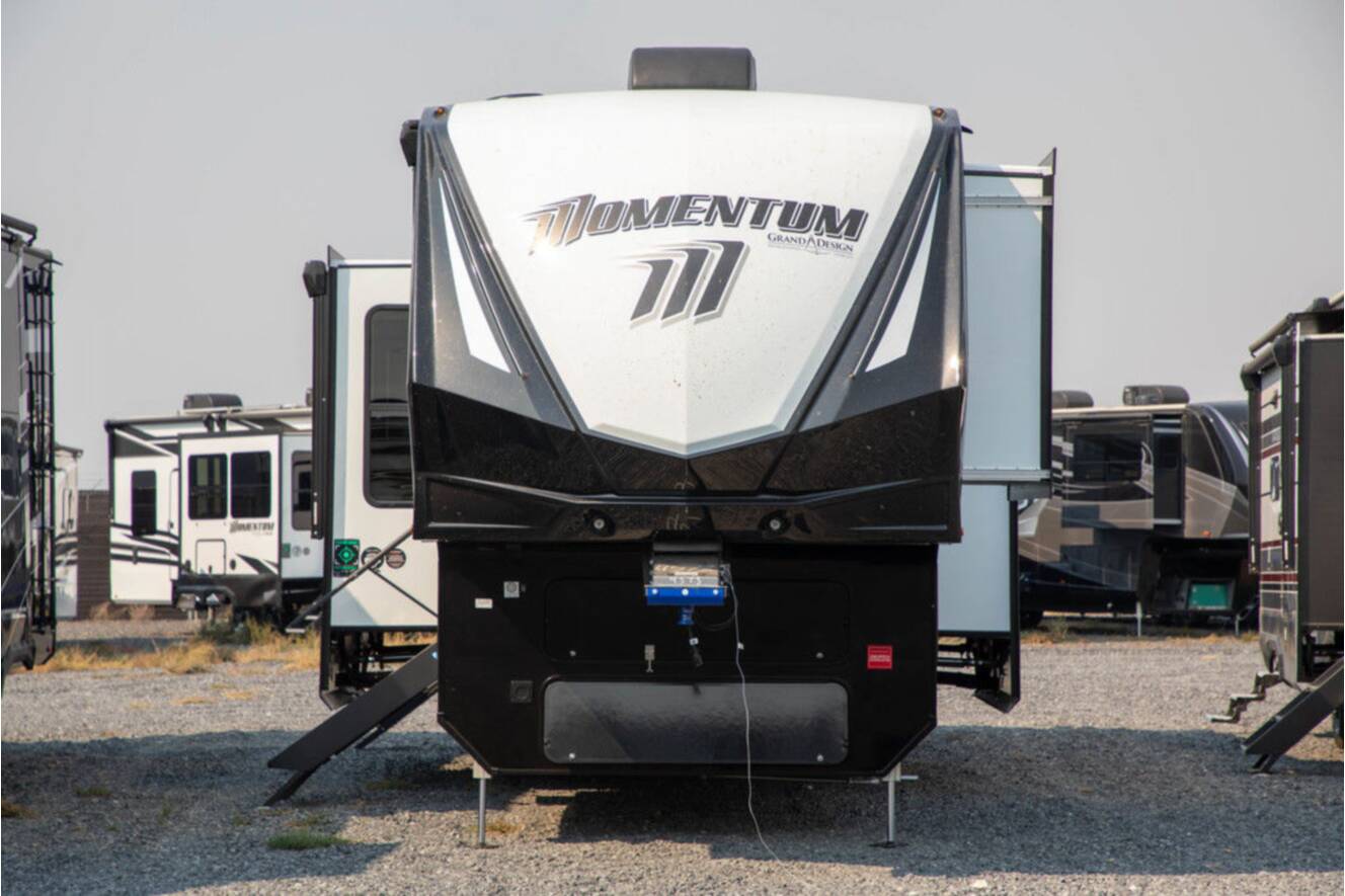 A photo of this 2026 Grand Design MOMENTUM 395MS