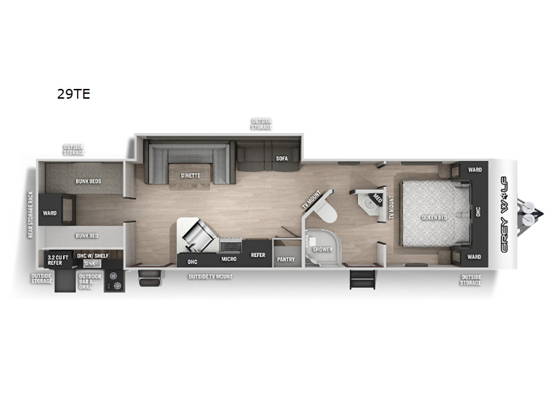 2022 Forest River Rv Cherokee Grey Wolf 29TE in anderson IN