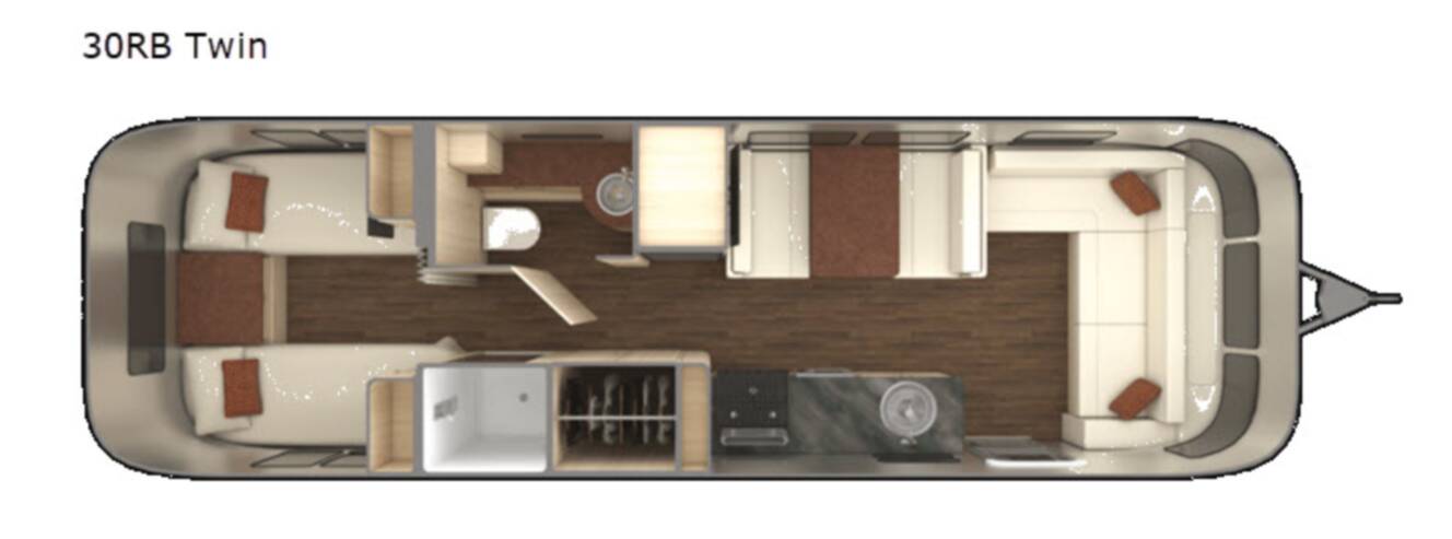 A photo of this 2019 Airstream International Serenity 30RB Twin