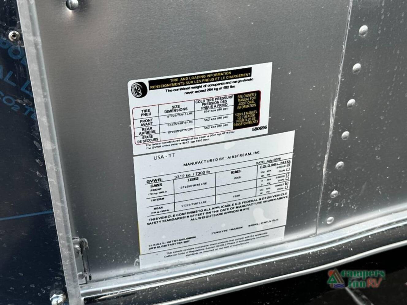 A photo of this 2027 Airstream Globetrotter 25FBT