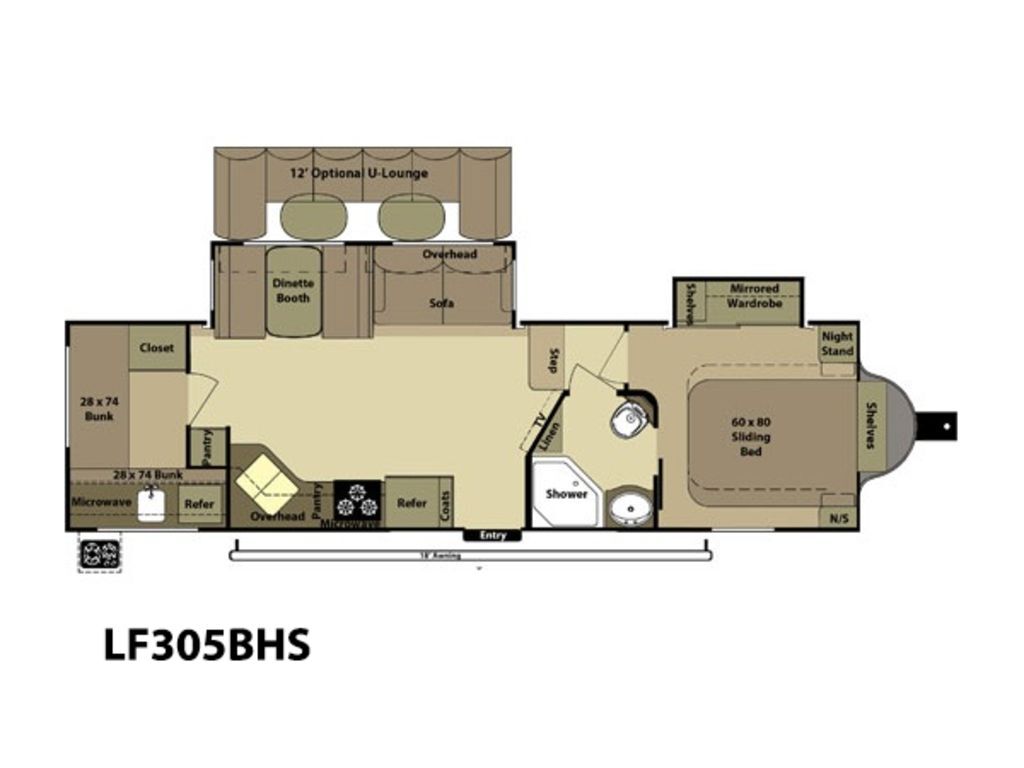 2013 Open Range Rv Light The LF305BHS in brookville PA