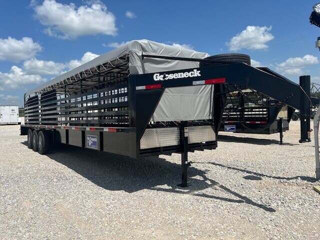 2025 Gooseneck Trailers 32X6.8 Steel Stock w/Canvas top in Decatur, TX