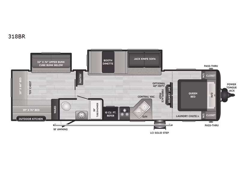 2022 Keystone Rv Hideout 318BR in bunker hill IN