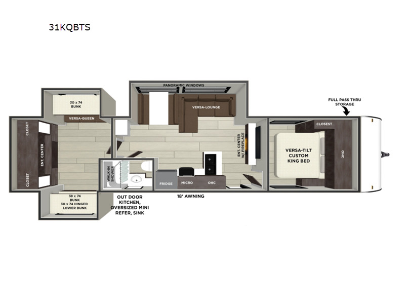 2026 Forest River Rv Wildwood 31KQBTS in columbia city IN