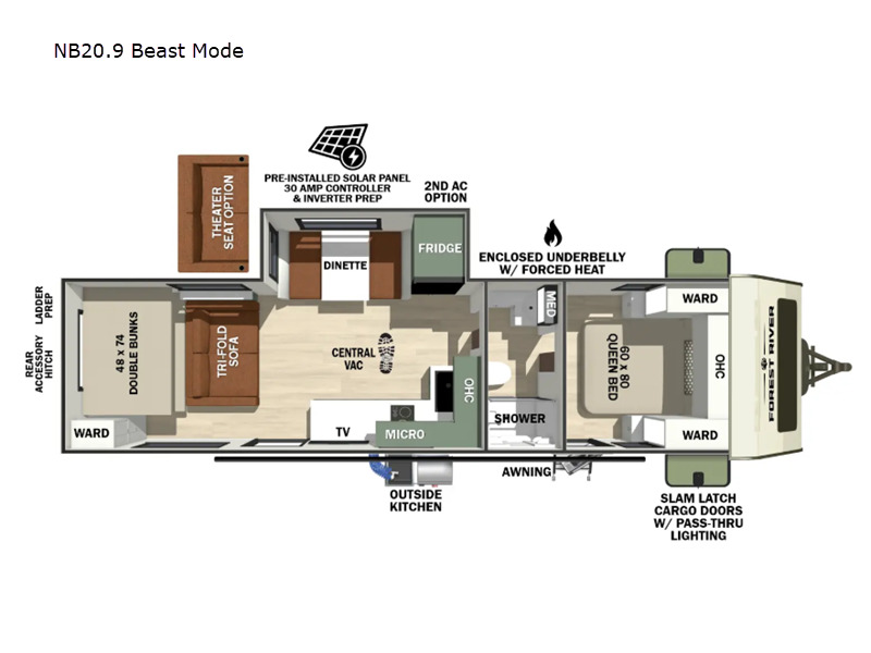 2027 Forest River Rv No Boundaries NB20.9 Beast Mode in grand terrace CA