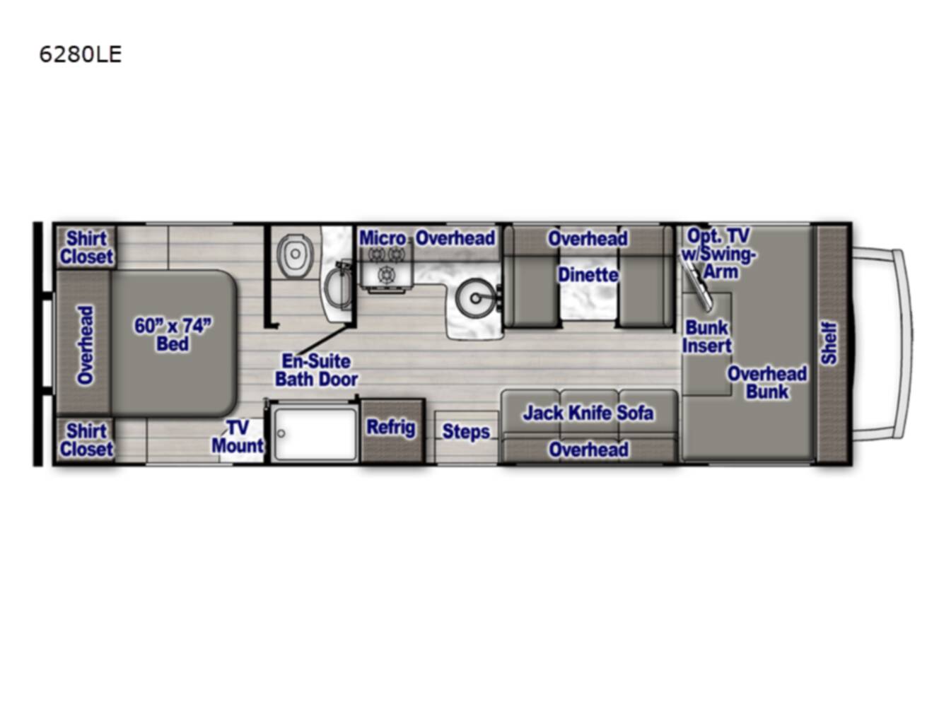A photo of this 2027 Gulf Stream Rv Conquest W6280LE