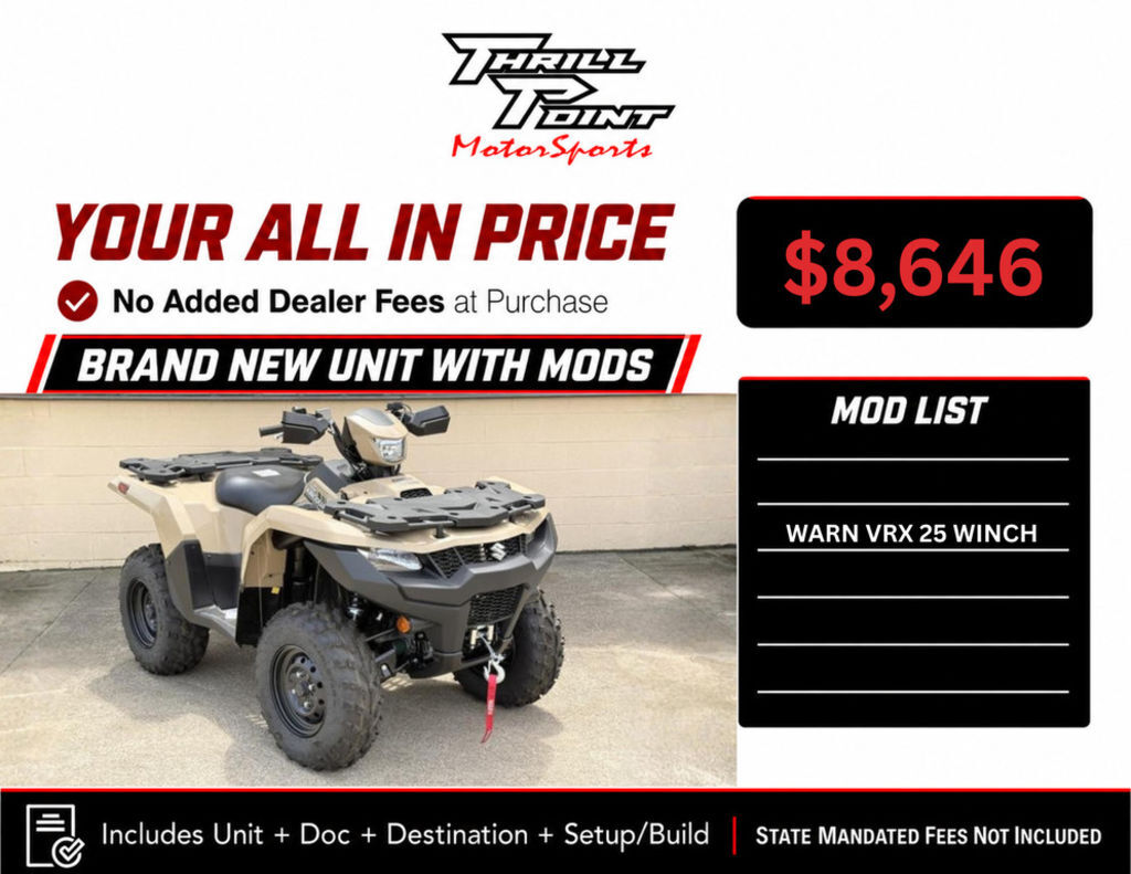 2025 Suzuki KingQuad 500AXi Power Steering in medina OH