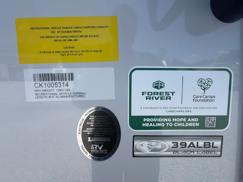 2027 Forest River Cherokee Timberwolf 39ALBL