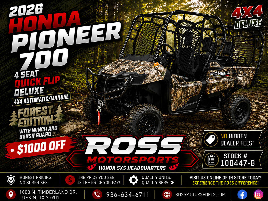 2026 Honda® Pioneer 700-4 Forest in lufkin TX