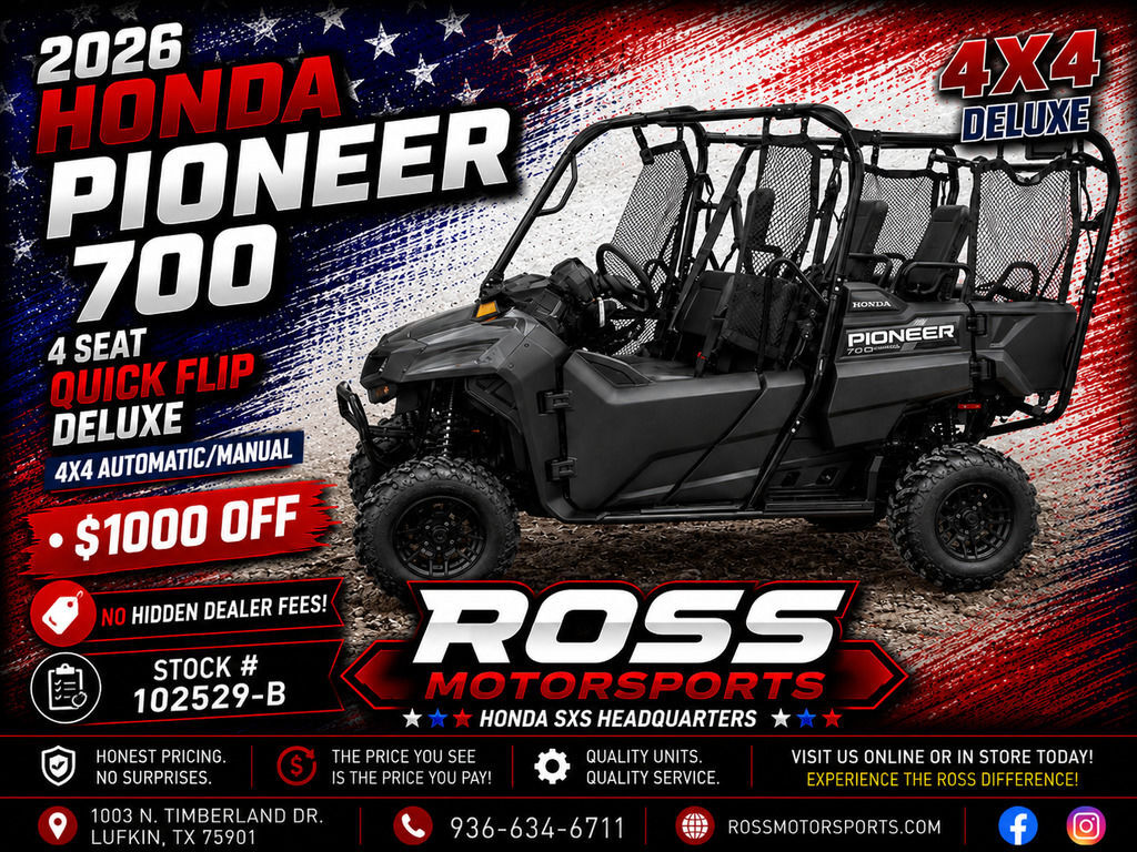 2026 Honda® Pioneer 700-4 Deluxe in lufkin TX