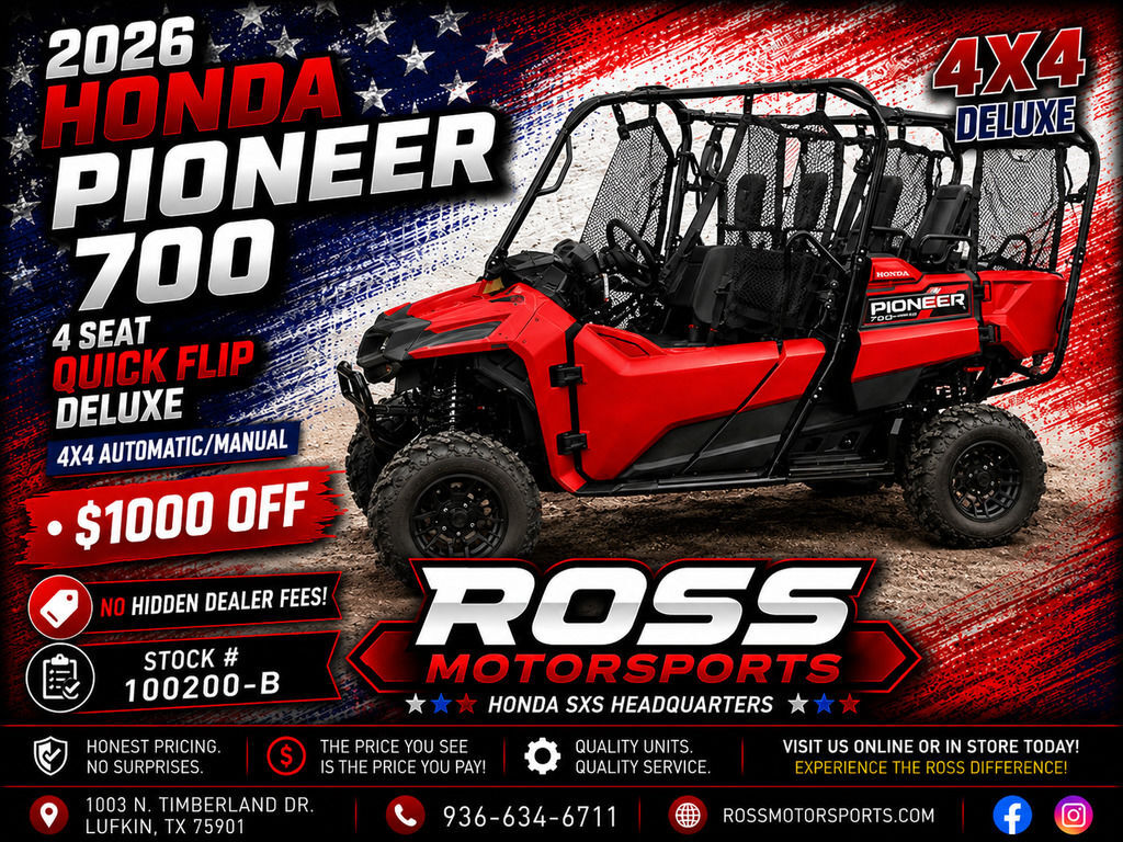 2026 Honda® Pioneer 700-4 UTV/Utility ATV