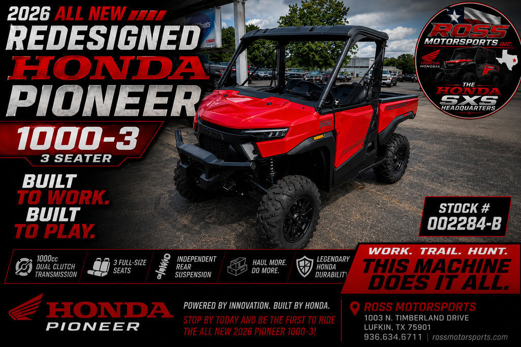 2026 Honda® Pioneer 1000 Deluxe UTV/Utility ATV