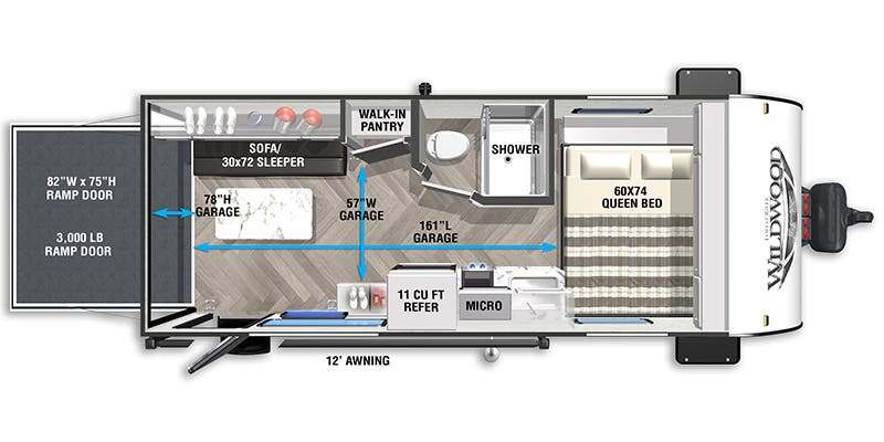 2022 Forest River WILDWOOD FSX 181RT in brownstown MI