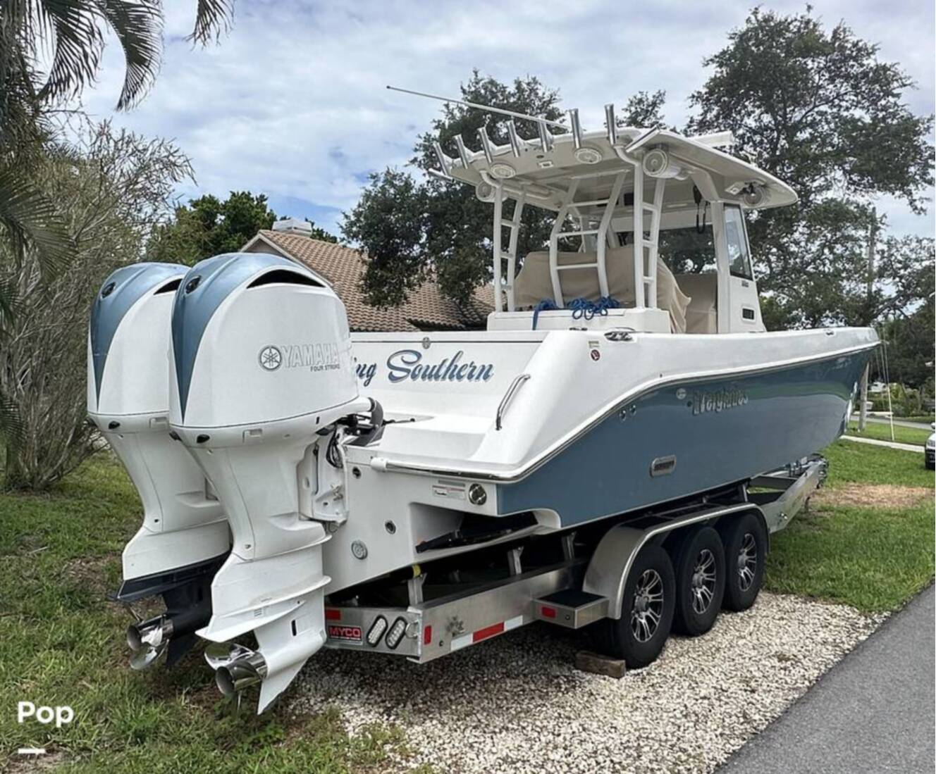 A photo of this 2018 Everglades 335CC