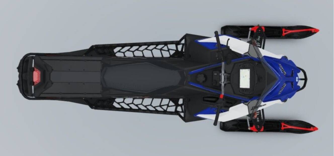 A photo of this 2027 Polaris® Patriot Boost INDY VR1 137 Dynamix Polaris Blue Metalli