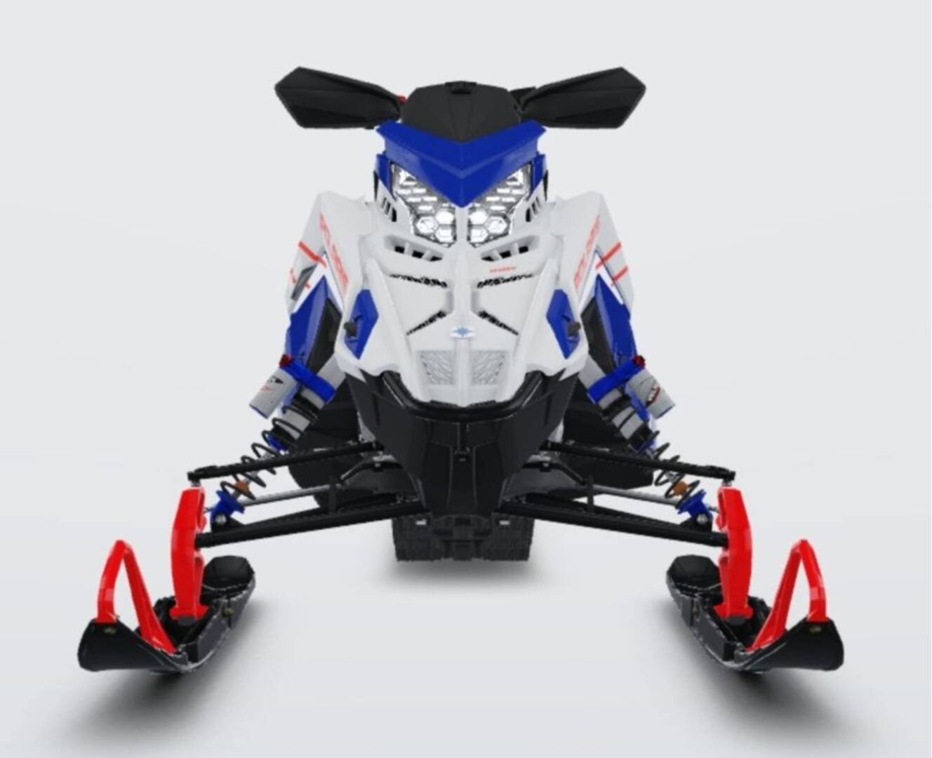 A photo of this 2027 Polaris® Patriot 9R INDY XCR 137 Polaris Blue Metallic / White L