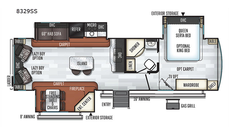 2019 Forest River Rv Rockwood Signature Ultra Lite 8329SS in johnstown CO