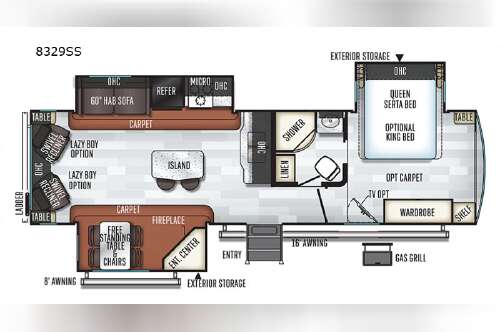 2019 Forest River Rv Rockwood Signature Ultra Lite 8329SS in johnstown CO
