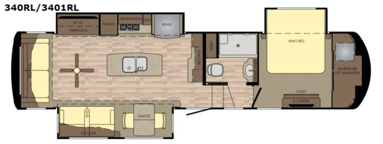 A photo of this 2017 Redwood Rv Redwood 3401RL