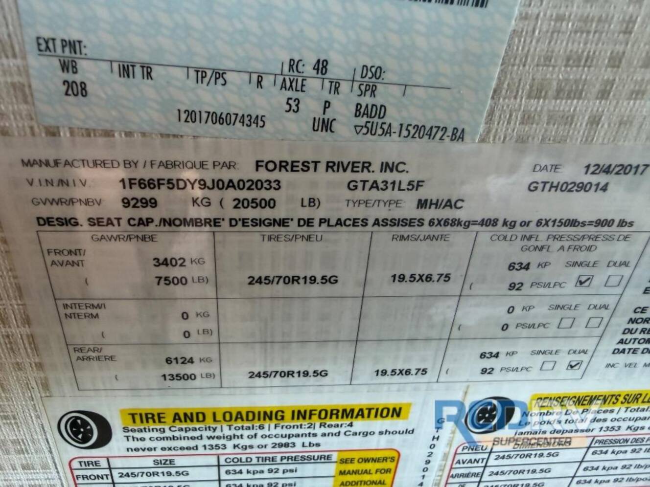 A photo of this 2018 Forest River Rv Georgetown 5 Series 31L5