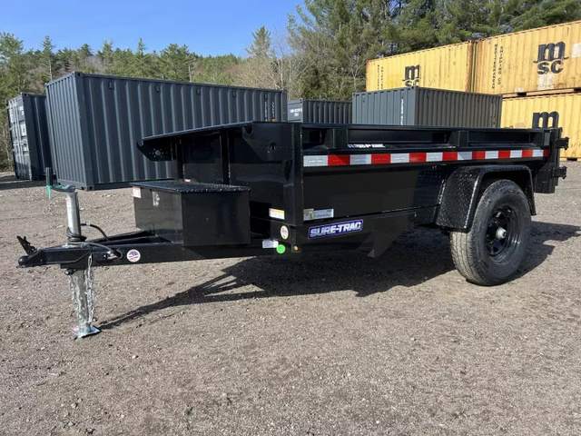 2025 SURE-TRAC 5X8 5K Low Profile Powder Coated Dump Trailer W/Ba in Turner, ME