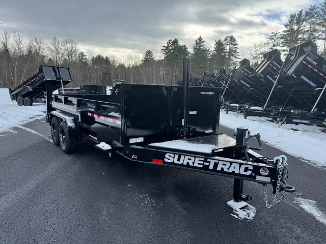 2026 SURE-TRAC Pro Series HD 7X16 Telescopic 15.4K Dump Trailer W in Turner, ME