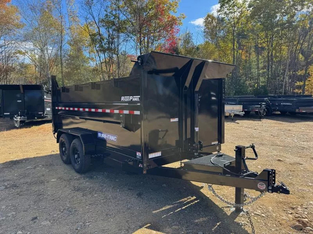2026 SURE-TRAC 7X14 Powder Coated 14K Telescopic High Side Dump T in Turner, ME