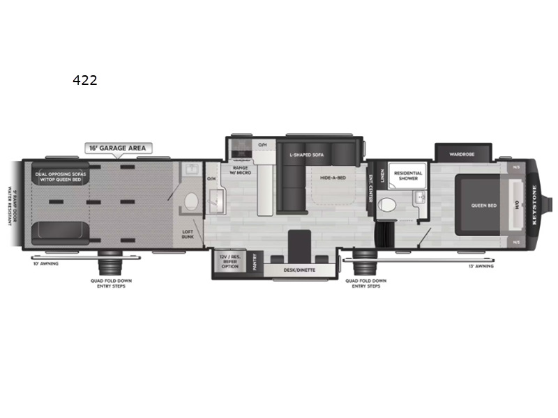 2027 Keystone Rv Fuzion Impact Edition 422 in pasco WA