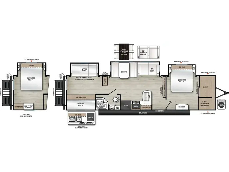 A photo of this 2027 Coachmen Rv Catalina Legacy Edition 343BHTS