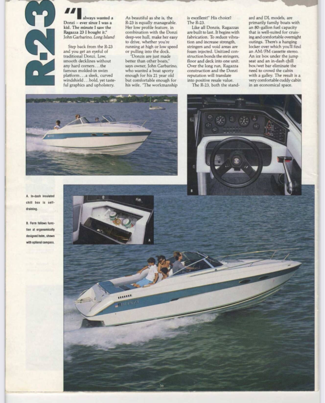 A photo of this 1989 Donzi R 23 RAGAZZA