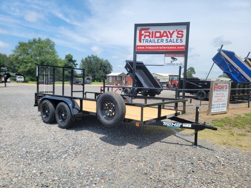 2027 Top Hat Trailers 14' x 77" LDX Tandem Axle in Texarkana, TX
