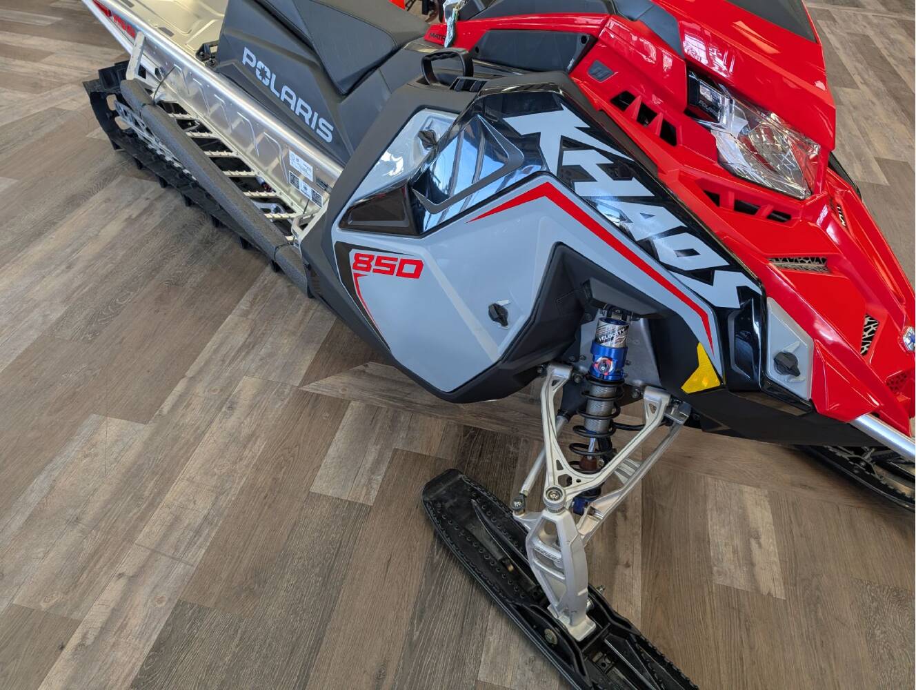 A photo of this 2025 Polaris 850 RMK Khaos 155 SC