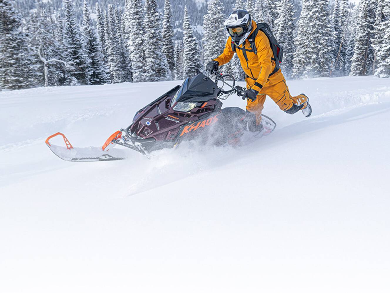 A photo of this 2025 Polaris 850 RMK Khaos 155 SC
