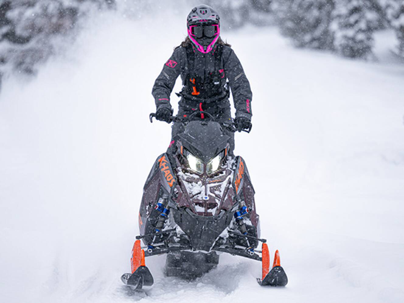 A photo of this 2025 Polaris 850 RMK Khaos 155 SC