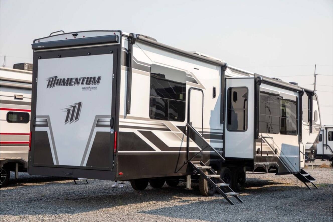 A photo of this 2026 Grand Design MOMENTUM 395MS