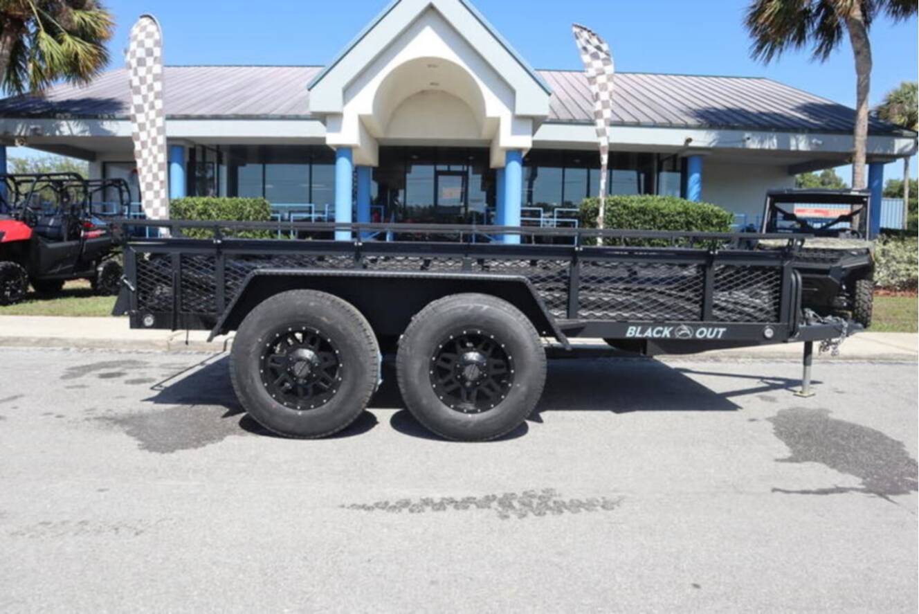 A photo of this 2022 Jumping Jack® Trailers 6X12 Blackout