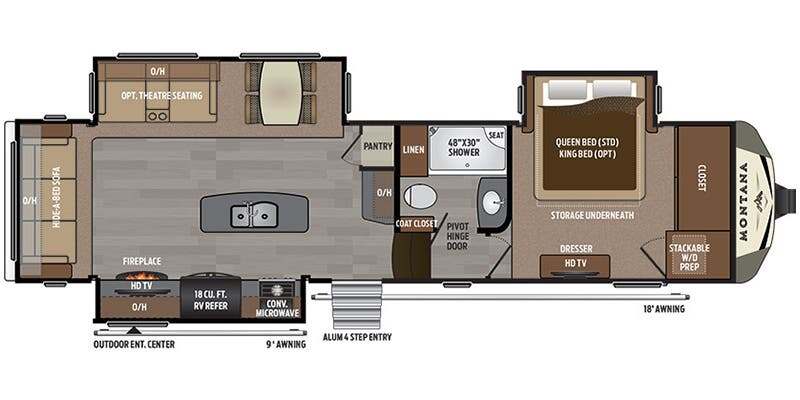 2017 Keystone MONTANA 3160RL in salisbury NC
