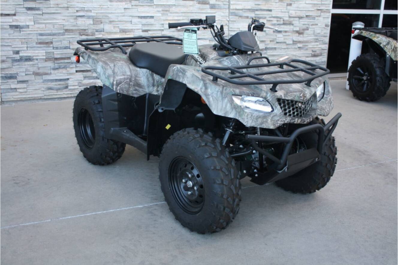 A photo of this 2025 Suzuki KingQuad 400ASi Camo
