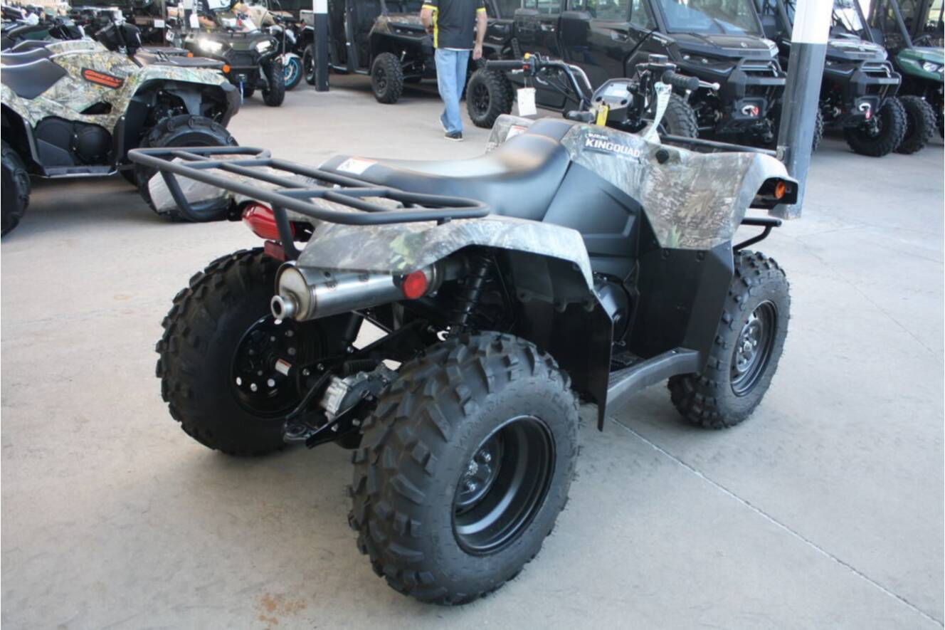 A photo of this 2025 Suzuki KingQuad 400ASi Camo