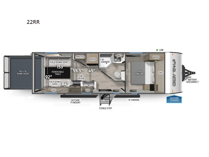 2027 Forest River Rv Cherokee Grey Wolf 22RR in liberty MO
