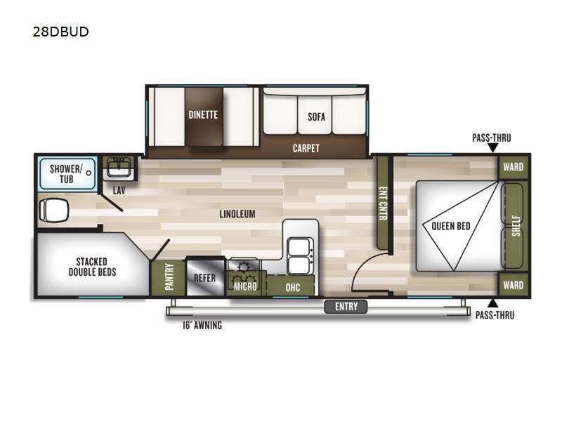 2023 Forest River Rv Wildwood 28DBUD in carthage MO