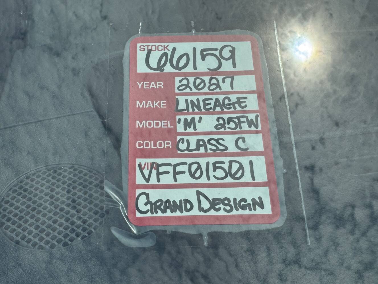 A photo of this 2027 Grand Design Lineage Series M 25FW