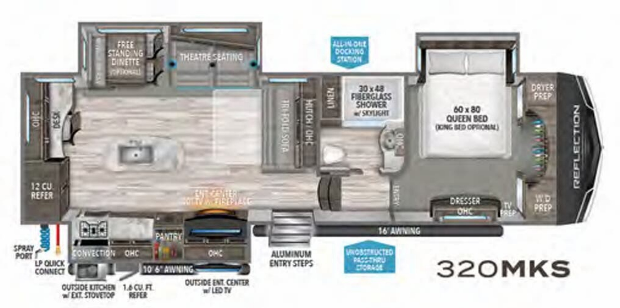 2020 Grand Design REFLECTION 320MKS in jackson TN
