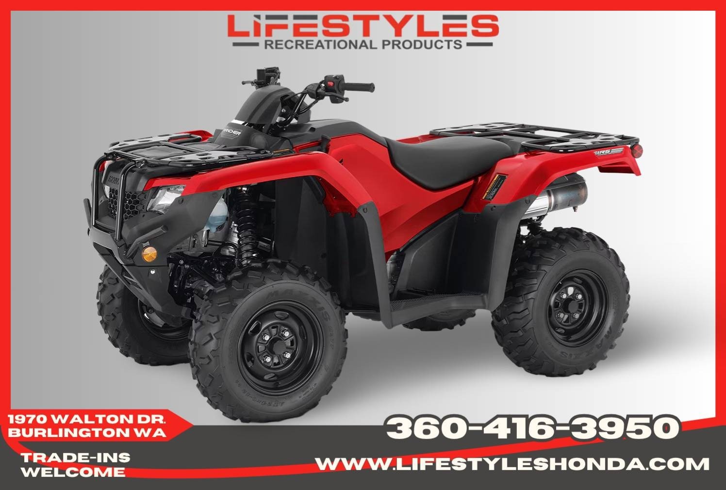 2027 Honda FourTrax Rancher 4x4 Automatic DCT IRS EPS 4X4 AT DCT IRS EPS in burlington WA